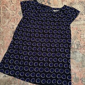 Banana Republic Dark Blue Top with White Circle design
